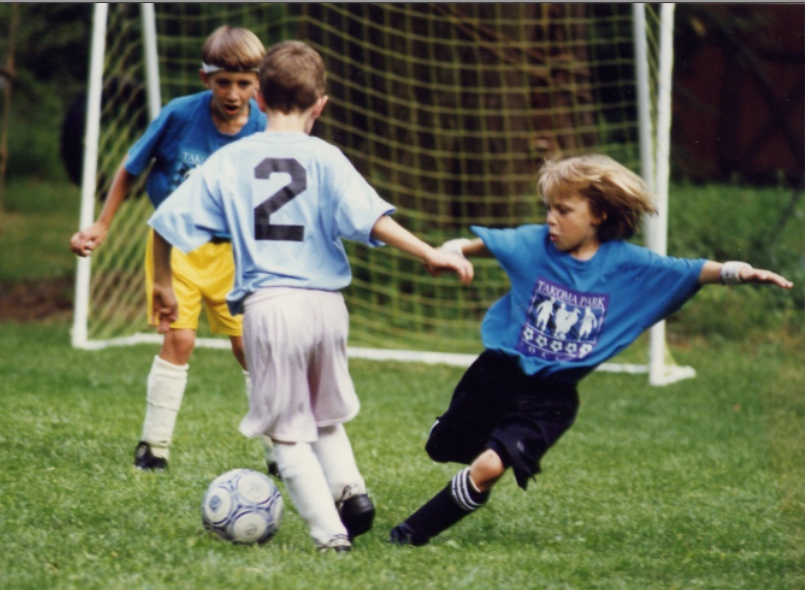 kids playing soccer